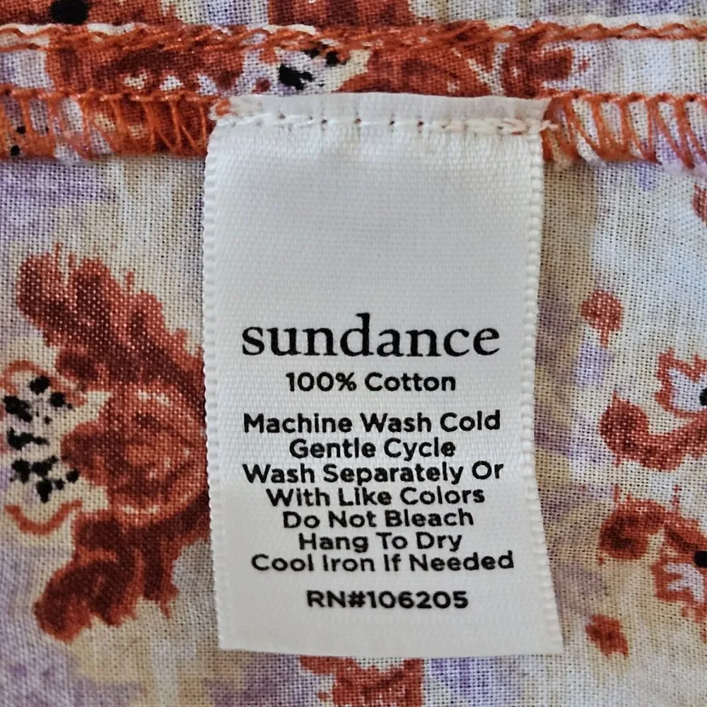 Sundance Red Rust Printed Peasant Tunic - Picture 9 of 14
